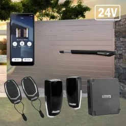 Alternative view of Motorline JAG 600 - 24V Szárnyaskapu nyitó szett, akkumulátor nélkül