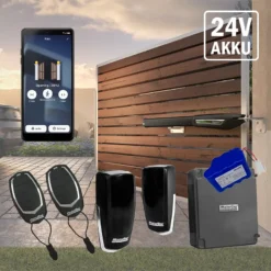 Alternative view of Motorline Persa 400 - 24V - Kétszárnyú kapunyitó szett - akkumulátorral