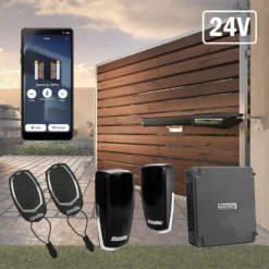 Alternative view of Motorline Persa 400 - 24V - Kétszárnyú kapunyitó szett - akkumulátor nélkül