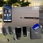 Motorline JAG 600 - 24V Szárnyaskapu nyitó szett - akkumulátorral - Image 9