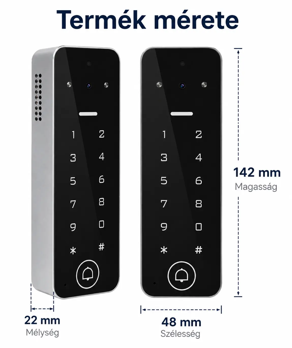 Secukey kamerás WiFi kaputelefon videóhívással és mobiltelefonos kapunyitással
