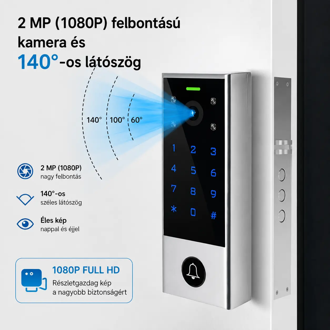 Secukey Vcontrol 3 1080P kamera 140 fokos látószöggel